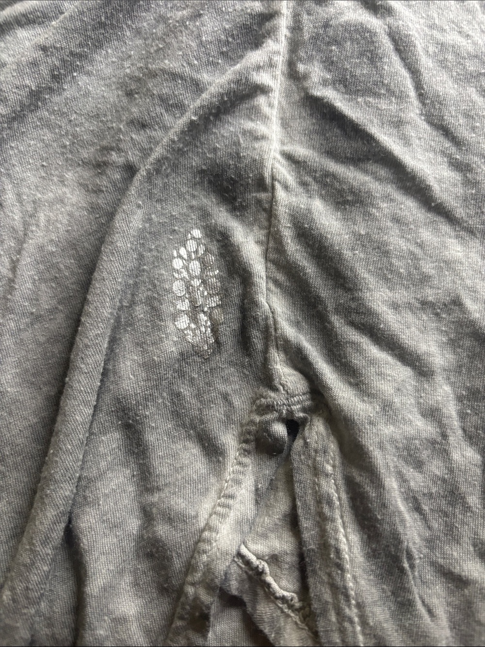 FP Movement by Free People Heather Light Gray Draped Crossover Tunic - Picture 2 of 4